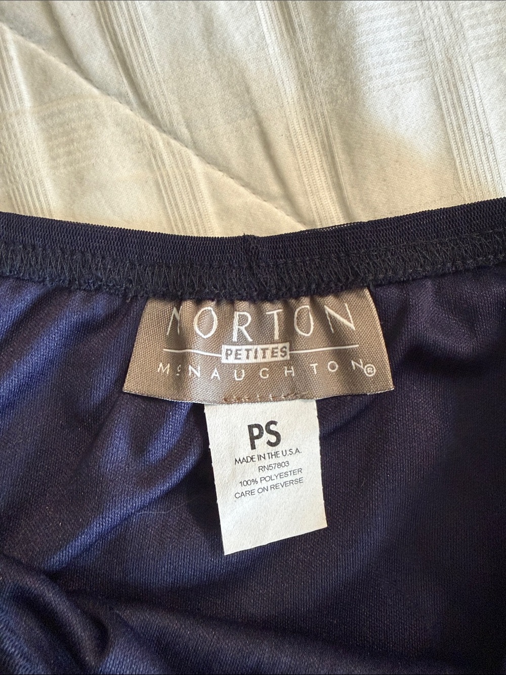 Norton McNaughton Navy Pleated Maxi Skirt - Picture 3 of 3